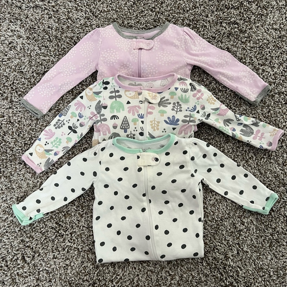 Set of 3 Cloud Island onesies Size 3-6 months